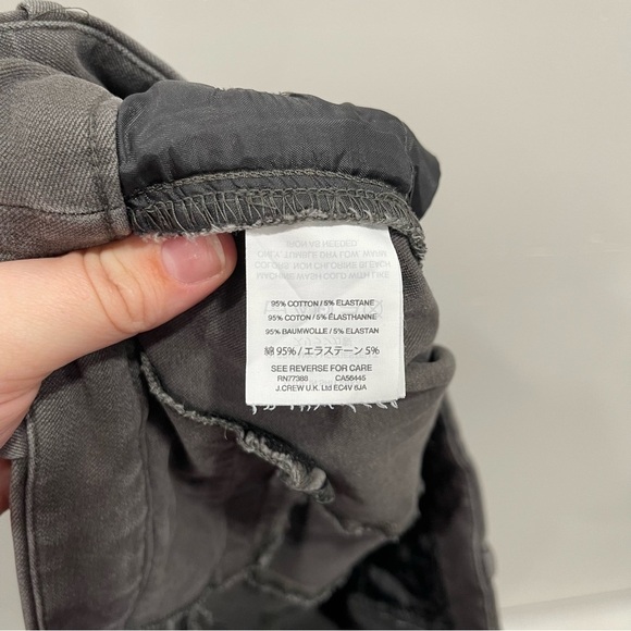 J. Crew Lexie Pants Stretch Cotton Grey Size 6 Regular - Picture 8 of 11